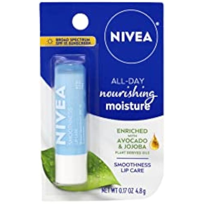 Nivea SMOOTHNESS LIP CARE SPF 15, 0.17 OZ (PACK OF 3) - Image 2